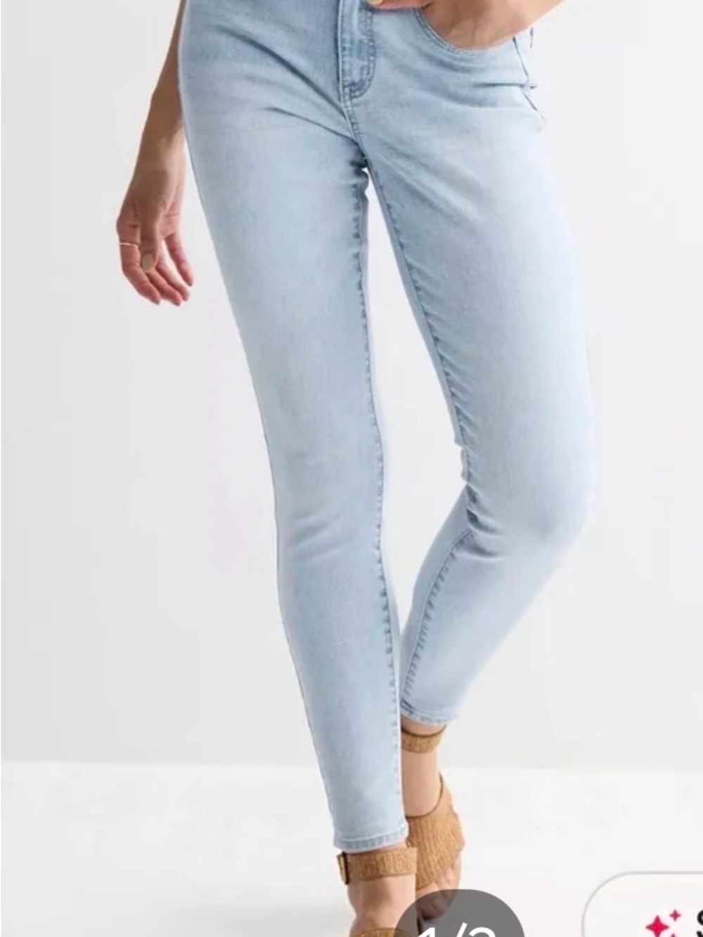 SO Light Blue Skinny Jeans for Women